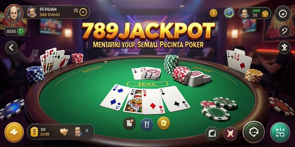 Tampilan gameplay menarik dari 789JACKPOT yang menampilkan keseruan poker.