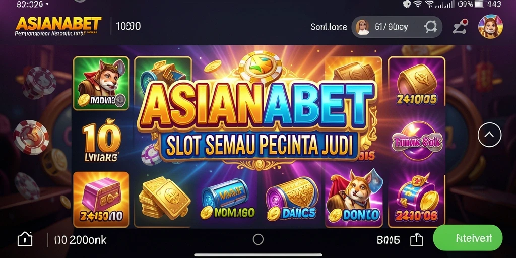 Tampilan menarik dari gameplay Slot ASIANABET