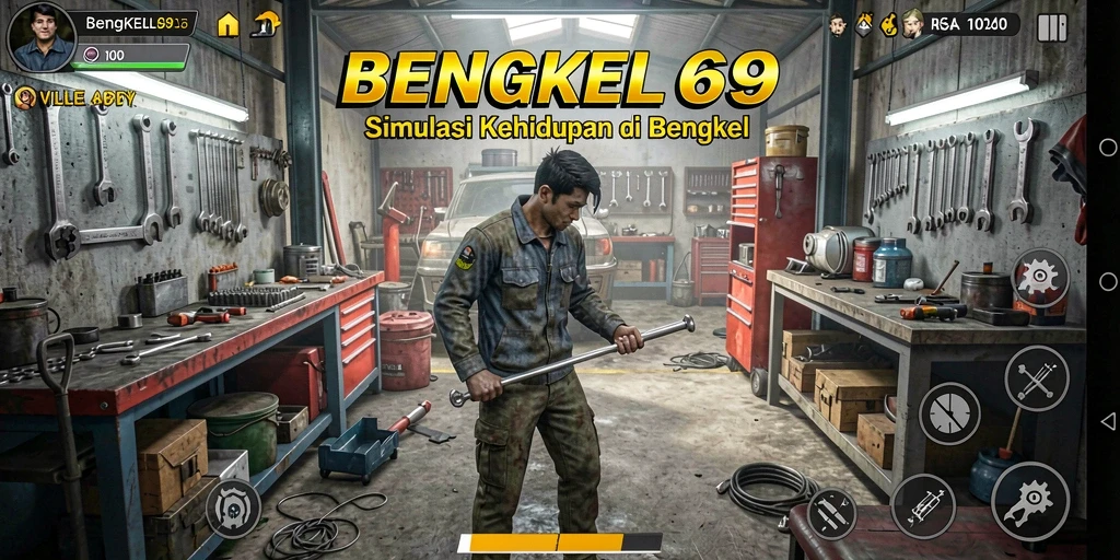 Gambaran gameplay BENGKEL69 yang realistis dan mengasyikkan.