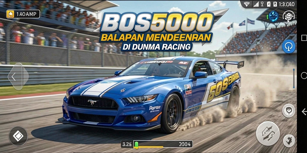 Tampilan mendebarkan dari balapan di BOS5000 yang intens.