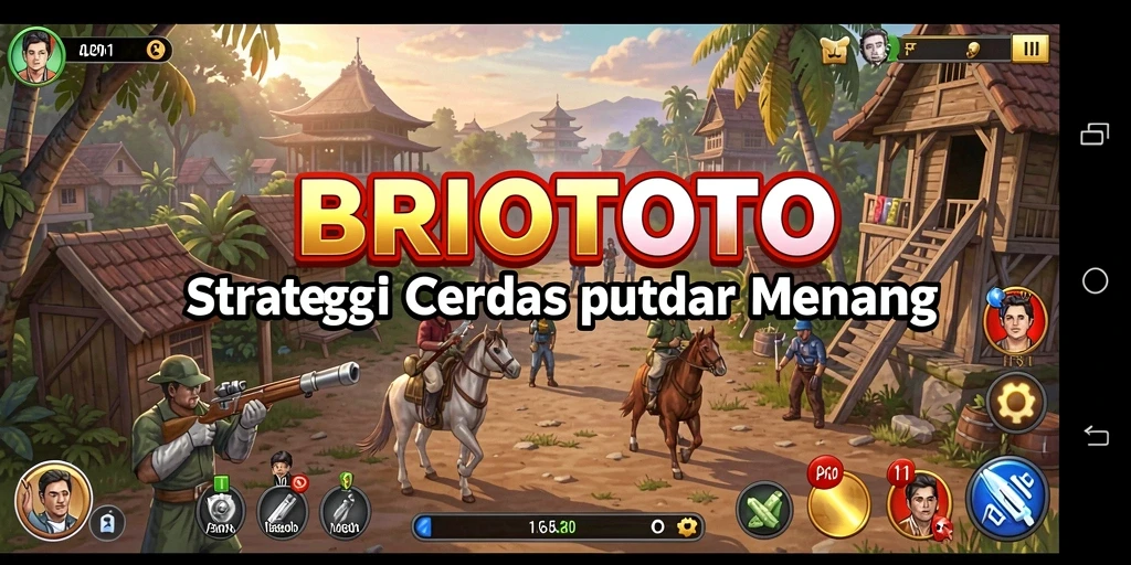 Tangkapan layar BRIOTOTO yang menunjukkan gameplay strategi yang menarik.