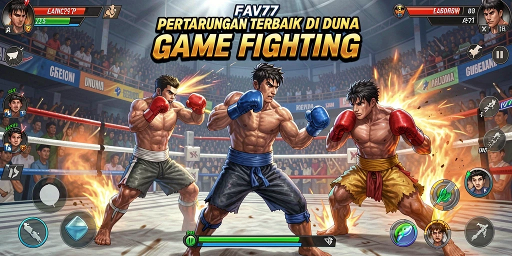 Tampilan menarik dari gameplay FAV77 yang penuh aksi Fighting.