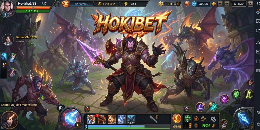 Gameplay HOKIBET dengan aksi seru dalam dunia MMORPG.