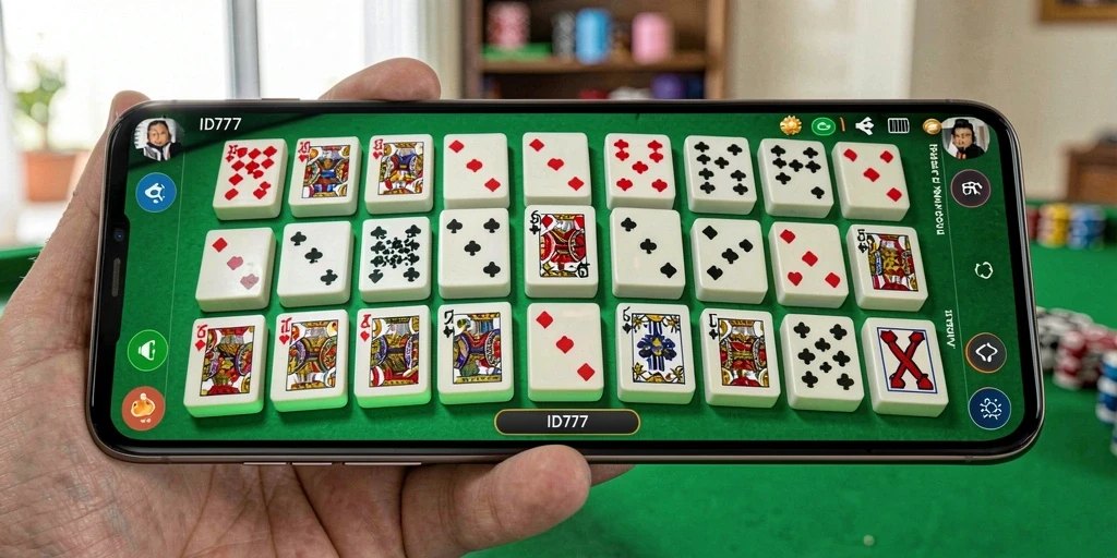 Tangkapan layar ID777 menampilkan gameplay seru Domino yang mendebarkan.