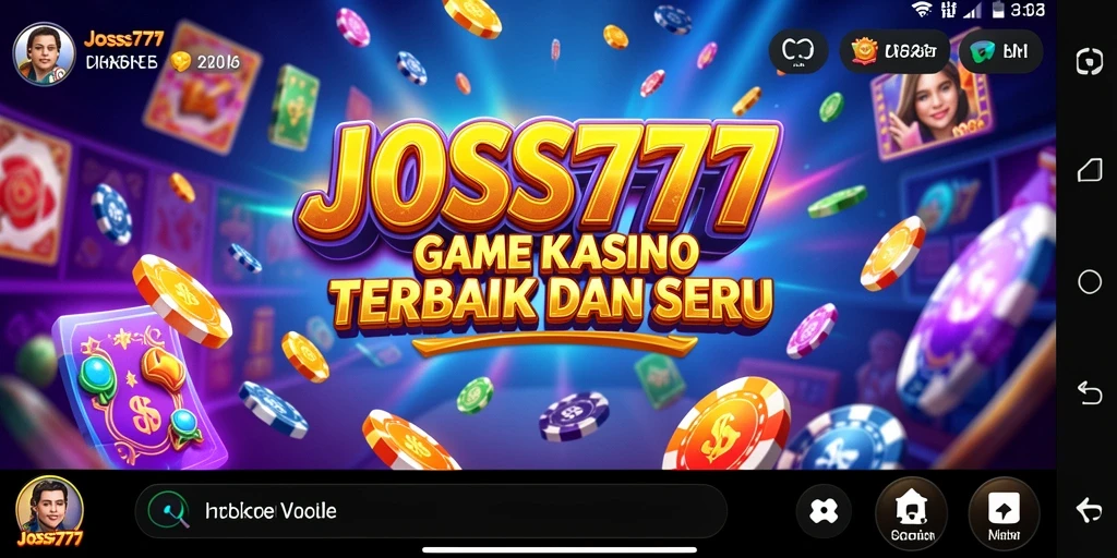Tampilan gameplay menarik dari JOSS777 dengan berbagai pilihan permainan Kasino.