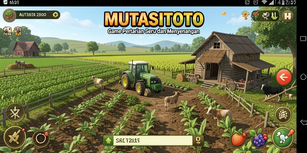 Gameplay seru saat bercocok tanam di MUTASITOTO.