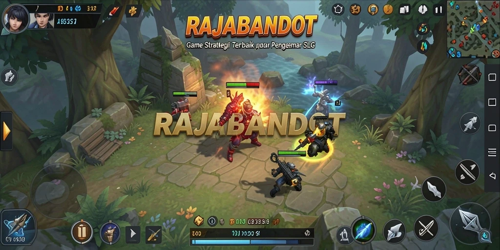 Tampilan menarik gameplay RAJABANDOT yang menantang.