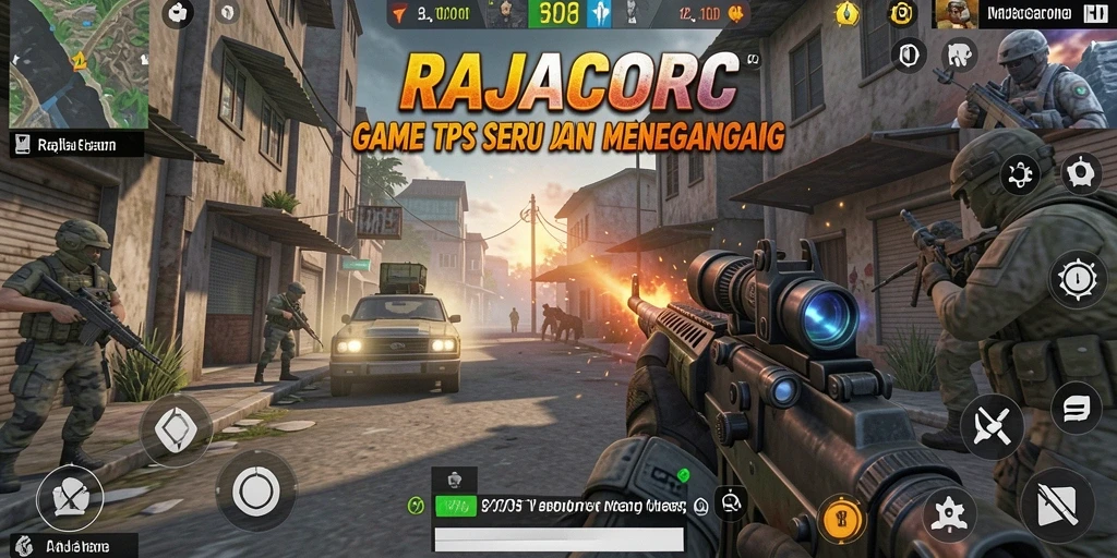 Gameplay RAJACORC yang seru dan menegangkan dalam aksi TPS.