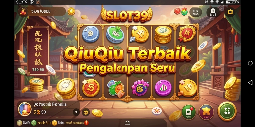 Screenshot menunjukkan pengalaman seru bermain QiuQiu di SLOT39.