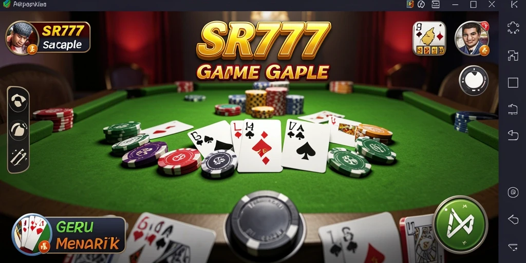 Screenshot gameplay SR777 menampilkan keseruan bermain Gaple.
